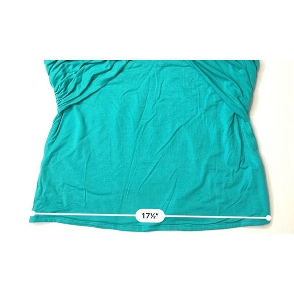 Venus Criss Cross Off the Shoulder Top Body Hugging Feminine Jersey LARGE Beach - Picture 7 of 11